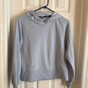 Light Blue Hooded Sweatshirt